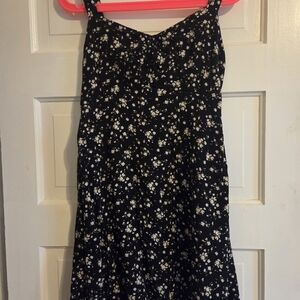 Old Navy Black Floral Mini Dress